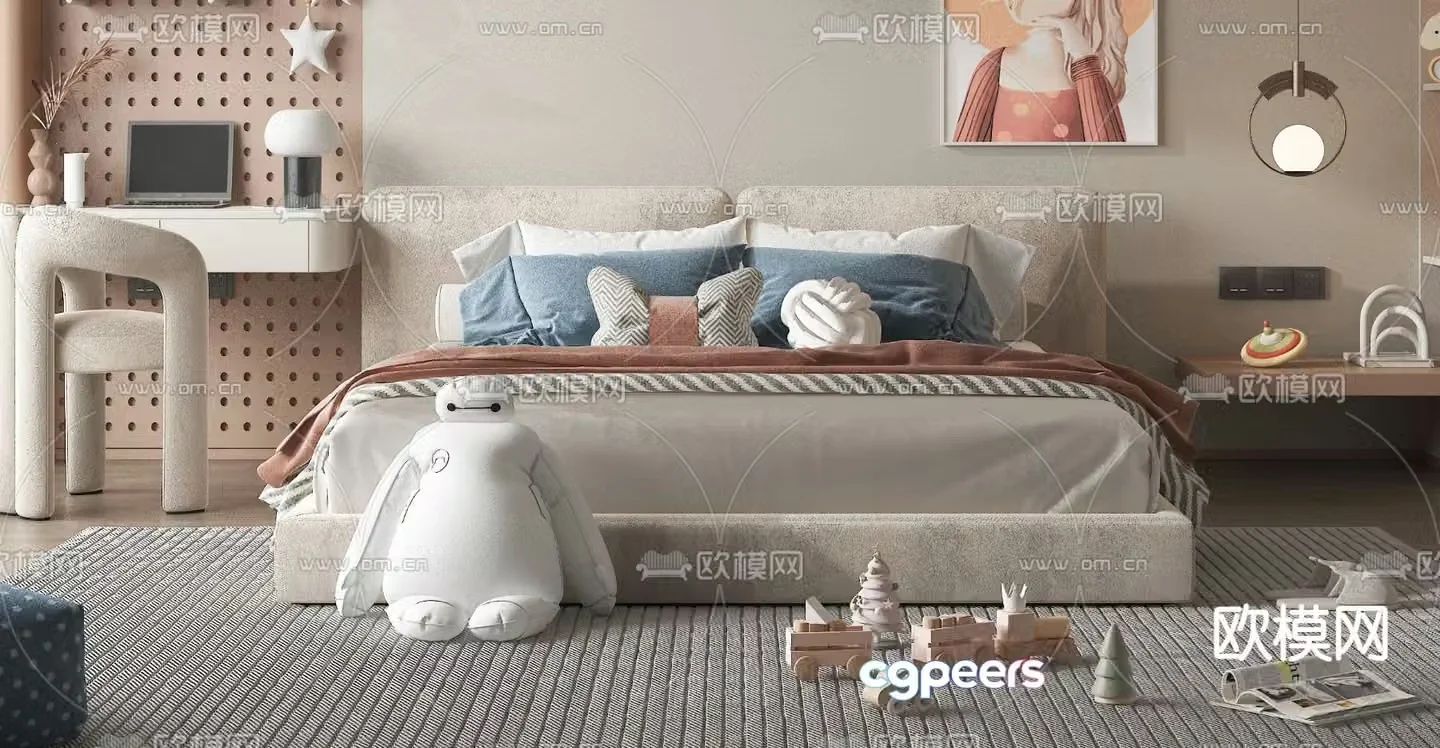 children’s bed child’s bed 3d model