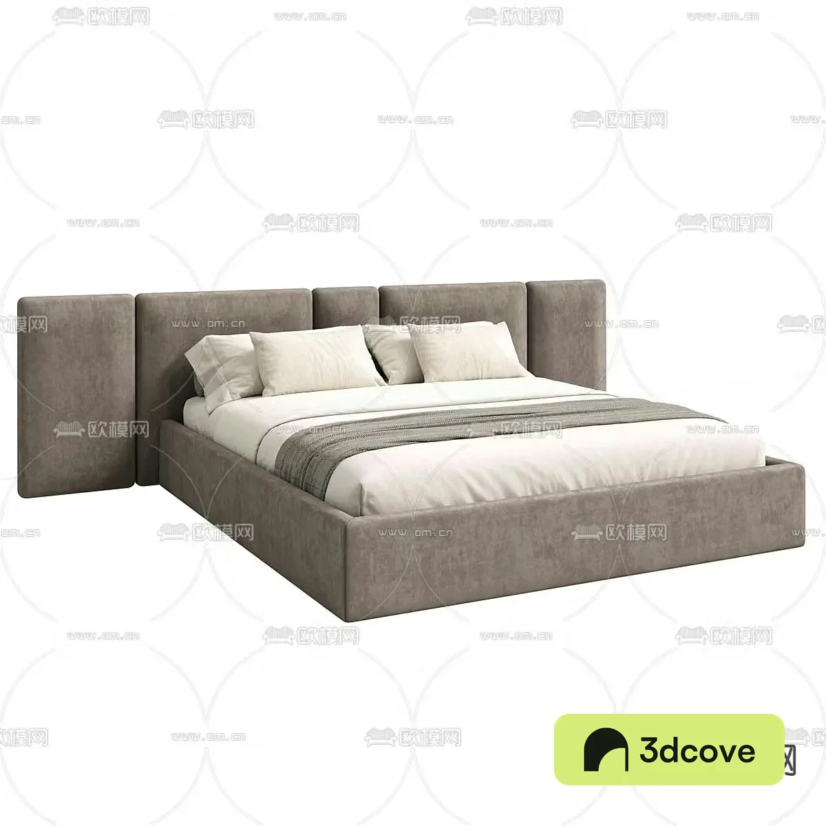 Modern double bed