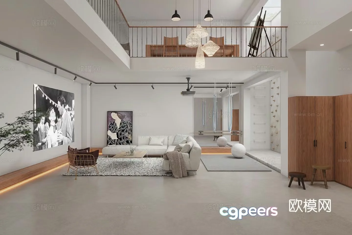 American basement 3d model