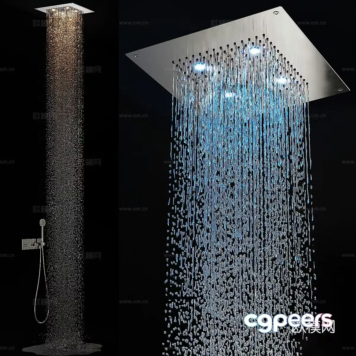 Modern Italian Cea Shower System 3D Model