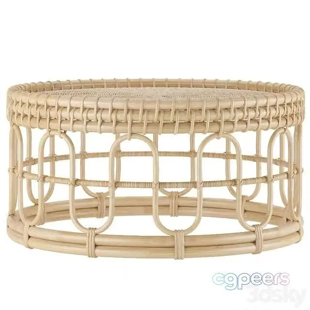 3ds Max Free – Samson Rattan Coffee Table 80 natural