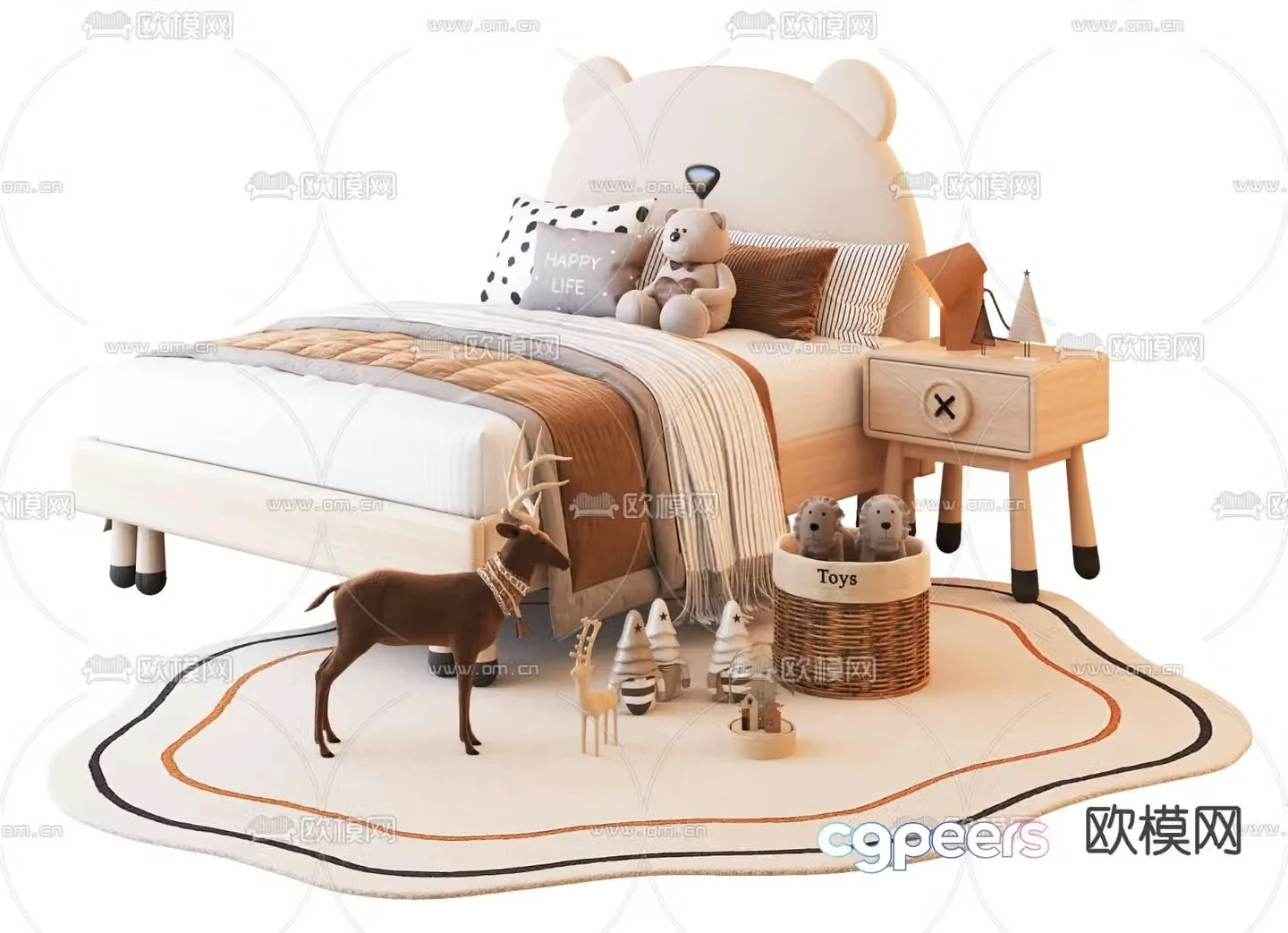 children’s bed child’s bed 3d model