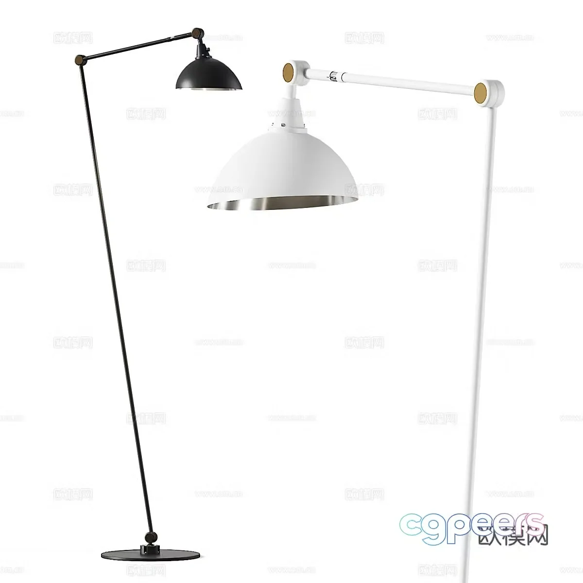 Modern light luxury Midgard floor lamp 3d model