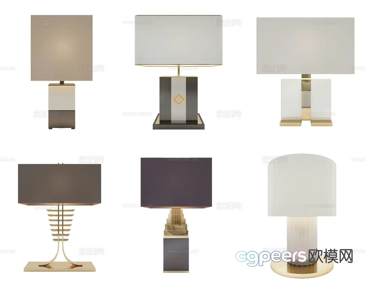 Postmodern desk lamp 3d model
