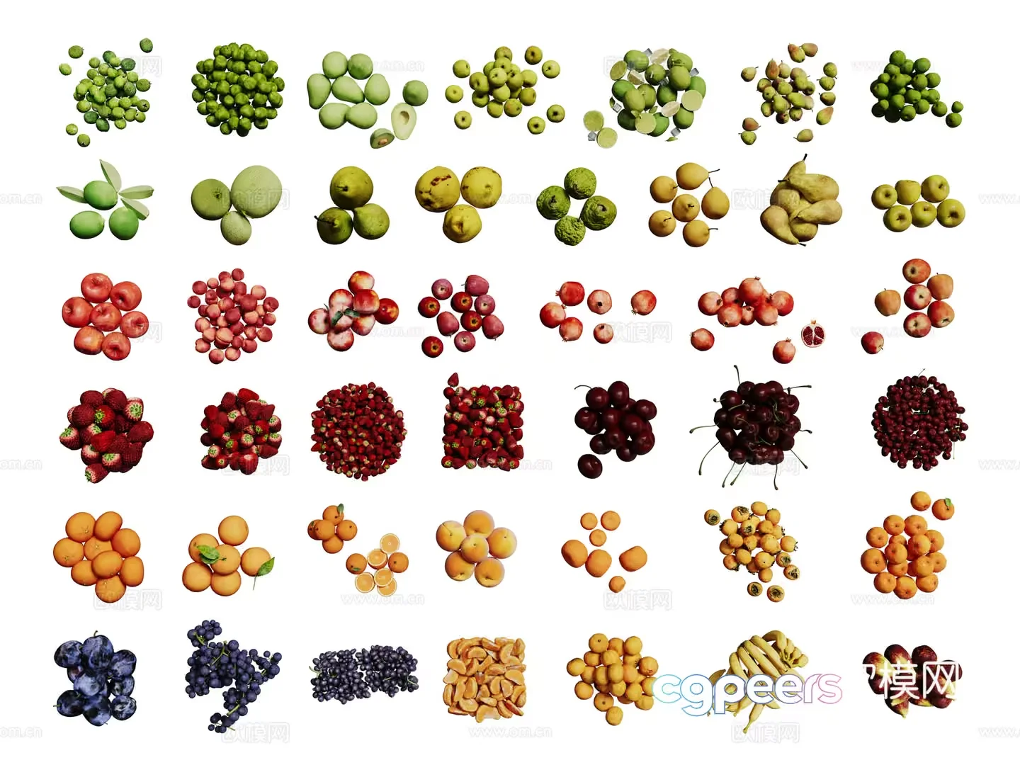 Fruit Variety 3D Model – 3453 – VRAY Render