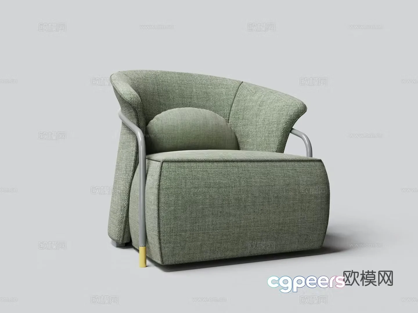 Modern single sofa 3d model