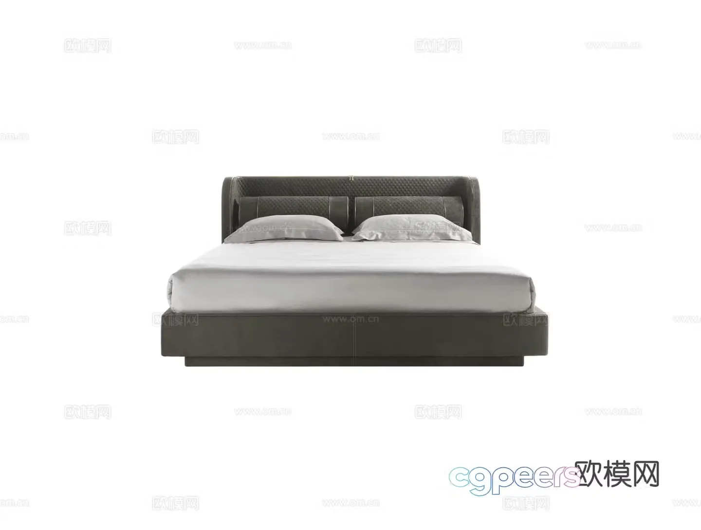 VittoriaFrigerio Bellini Low Double Bed 3D Model