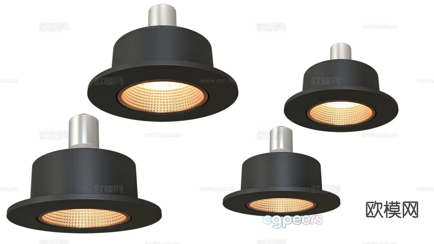 Surface mounted downlight spotlight magnetic light 3D model