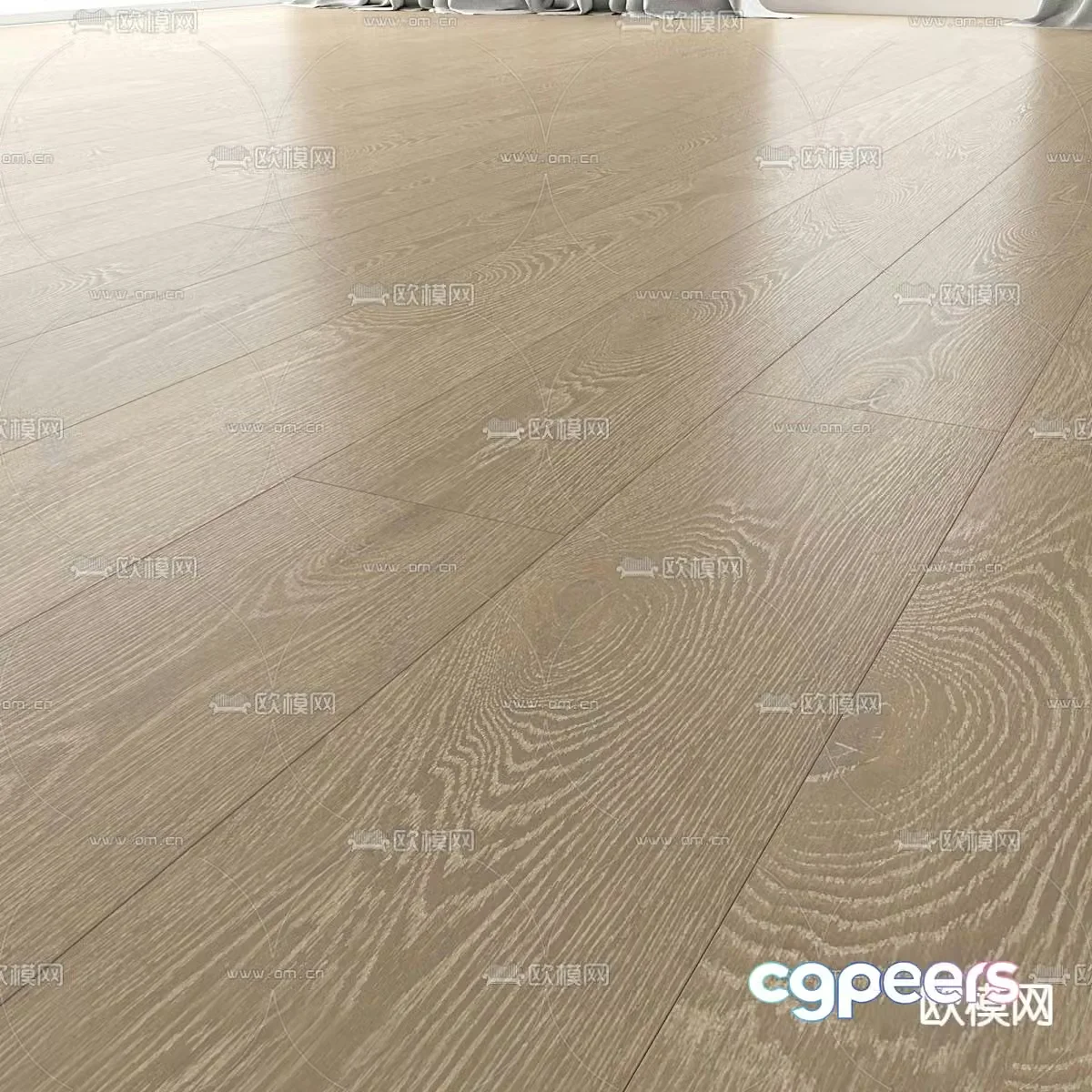 Wood floor wood grain brick 3d model