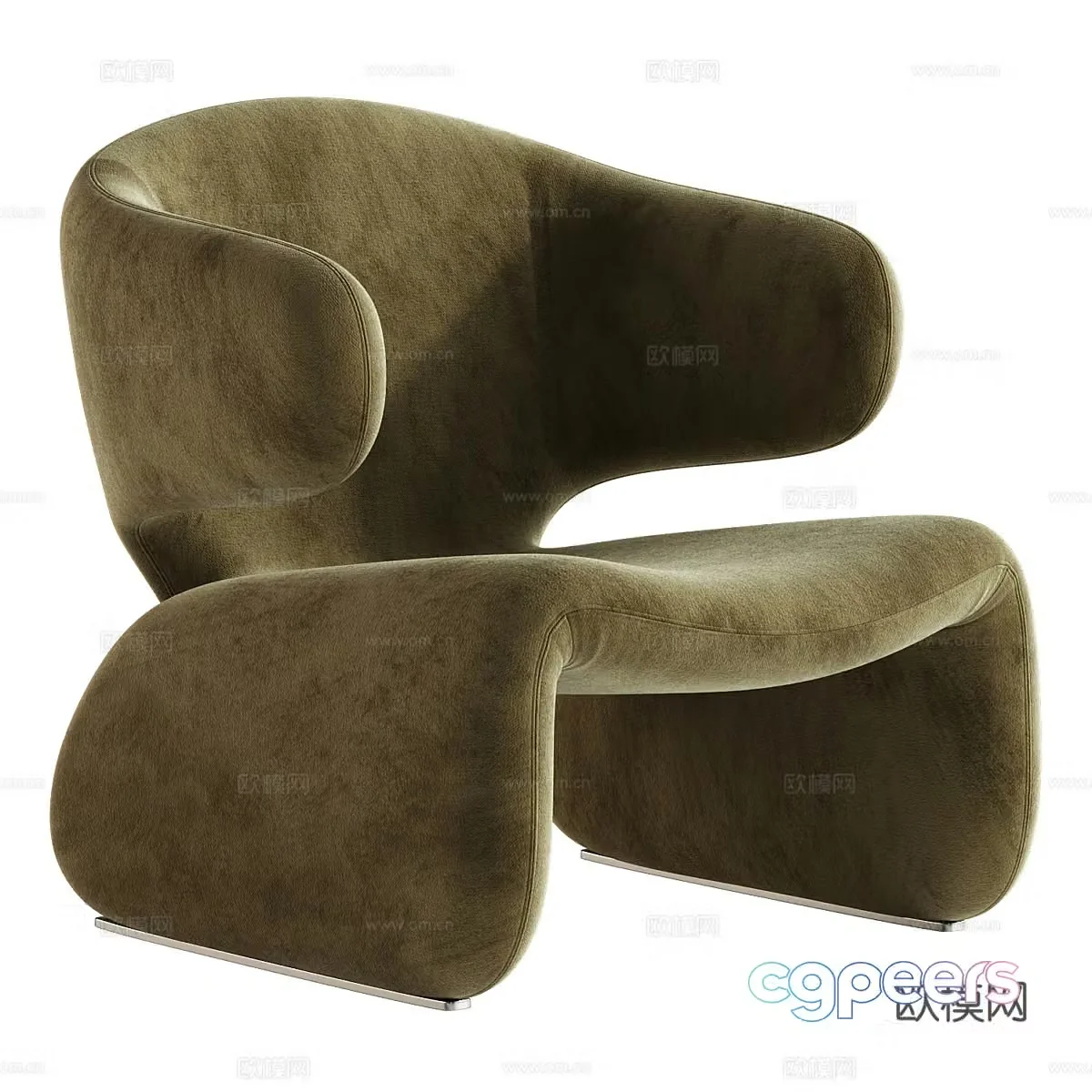 Modern lounge chair armchair 3d model