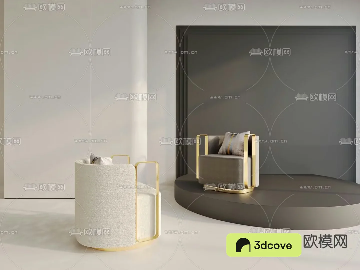 Light luxury sofa chair Single sofa