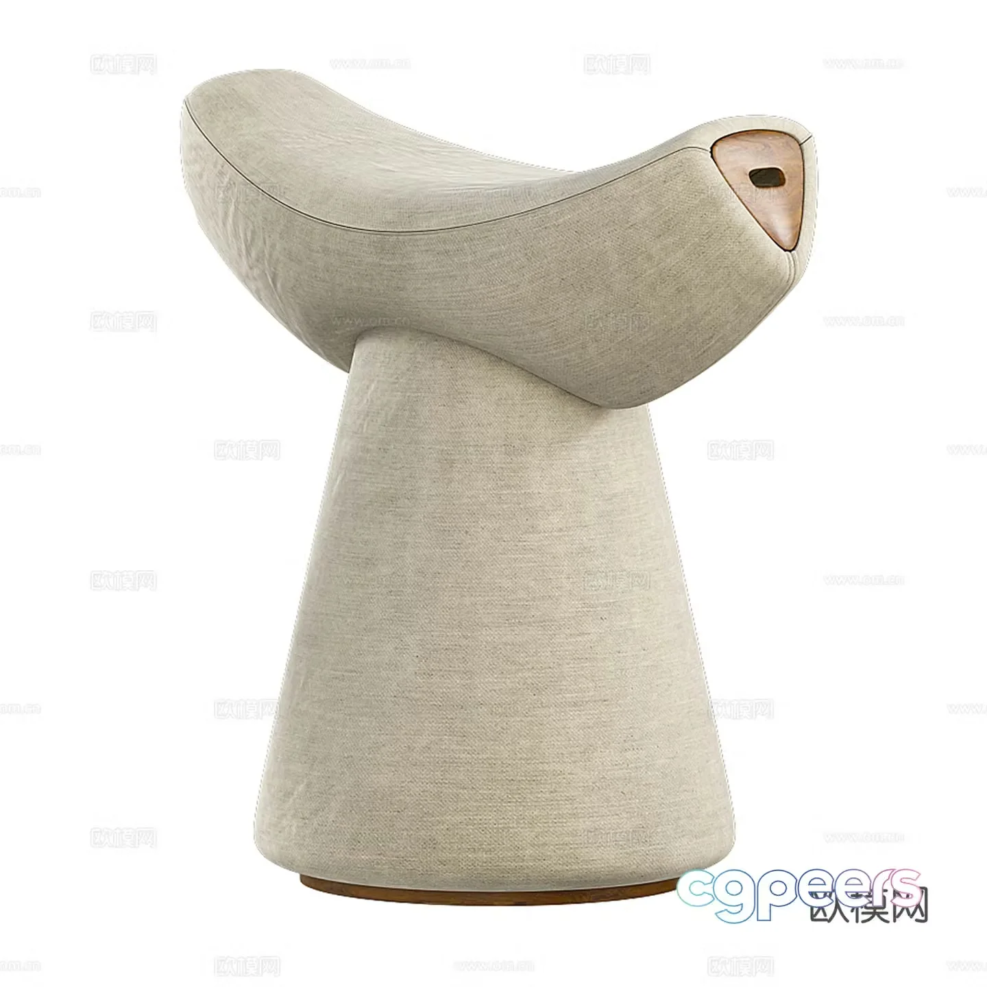 Modern sofa stool 3d model