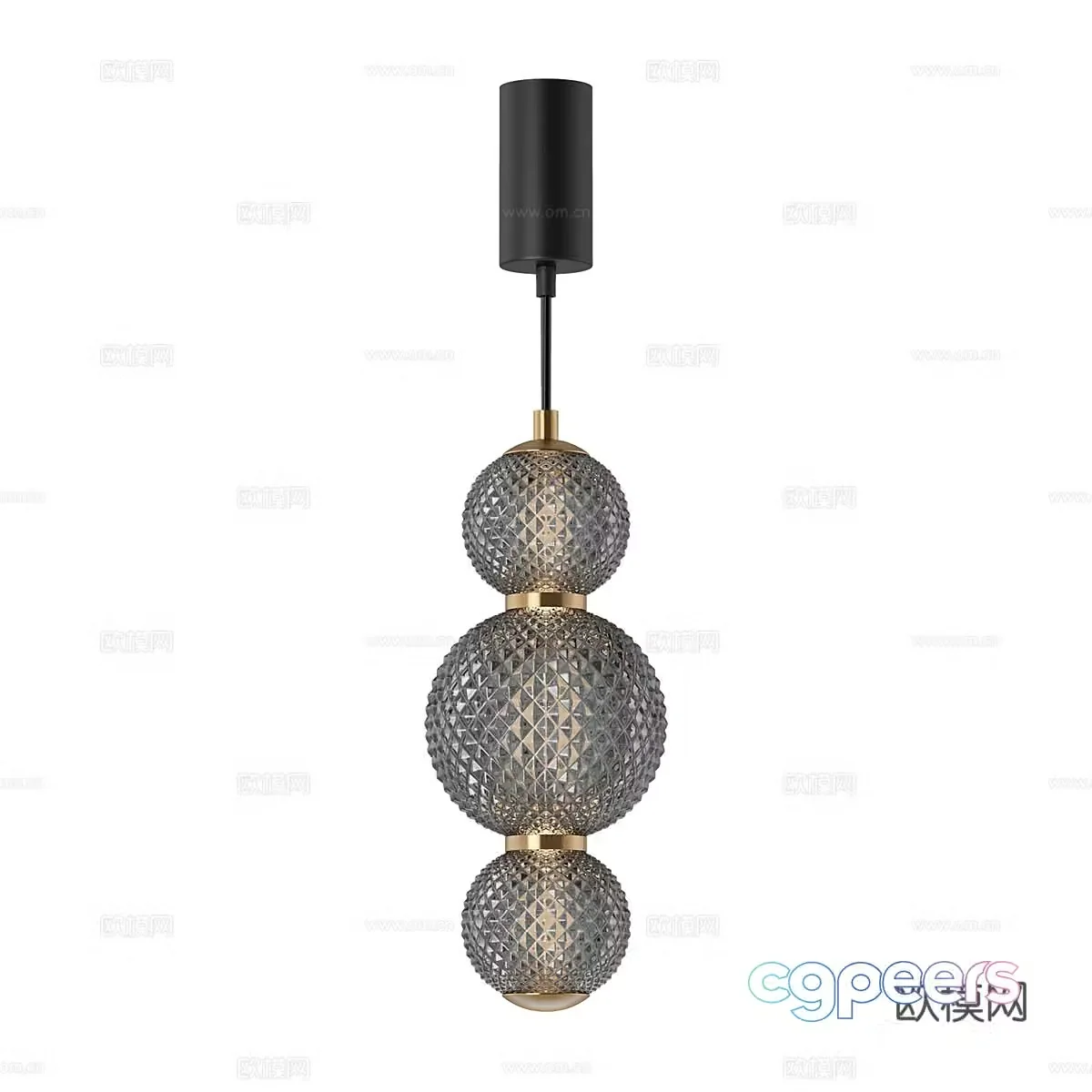 Modern simple chandelier chandelier simple chandelier restaurant chandelier glass chandelier 3d model