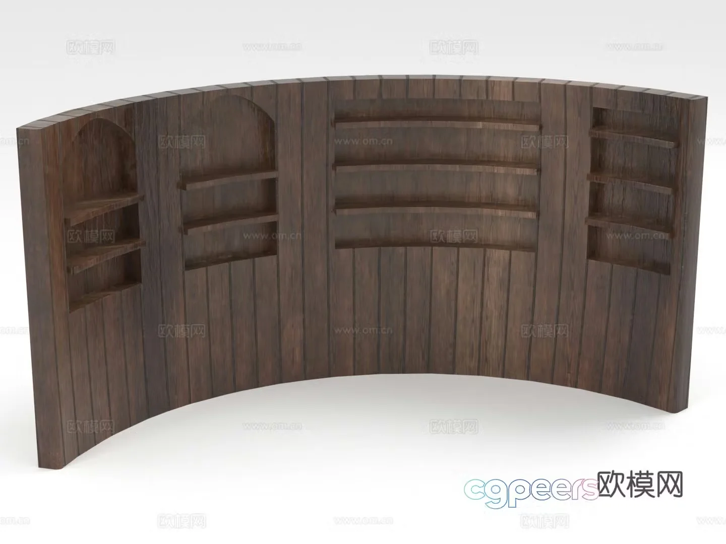 Shelf Bookshelf Exhibition shelf Bogu shelf 3D model