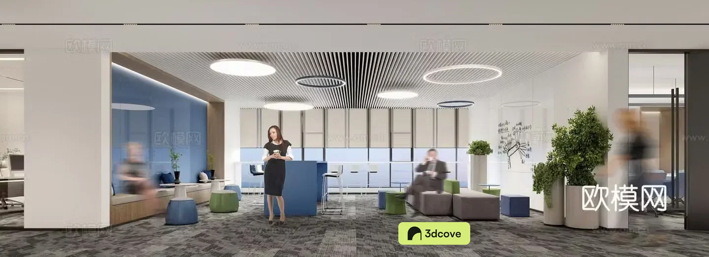 Modern office and rest area