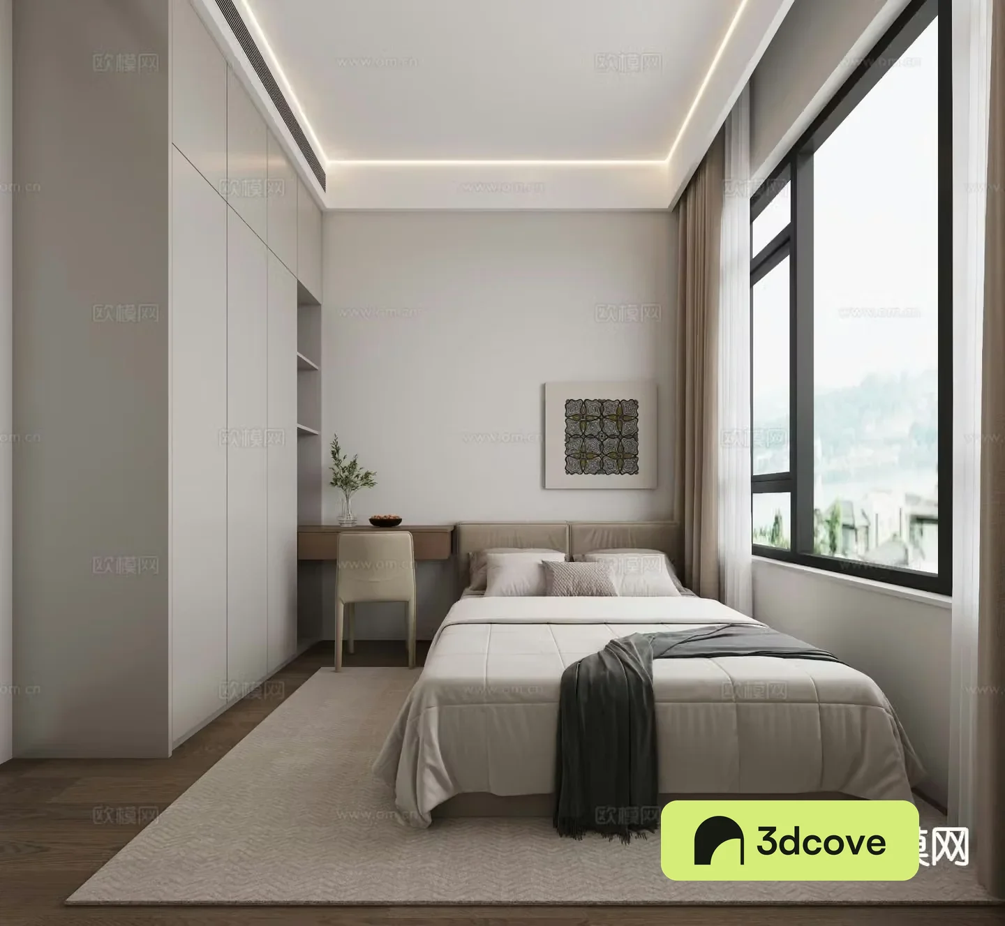 Modern bedroom second bedroom