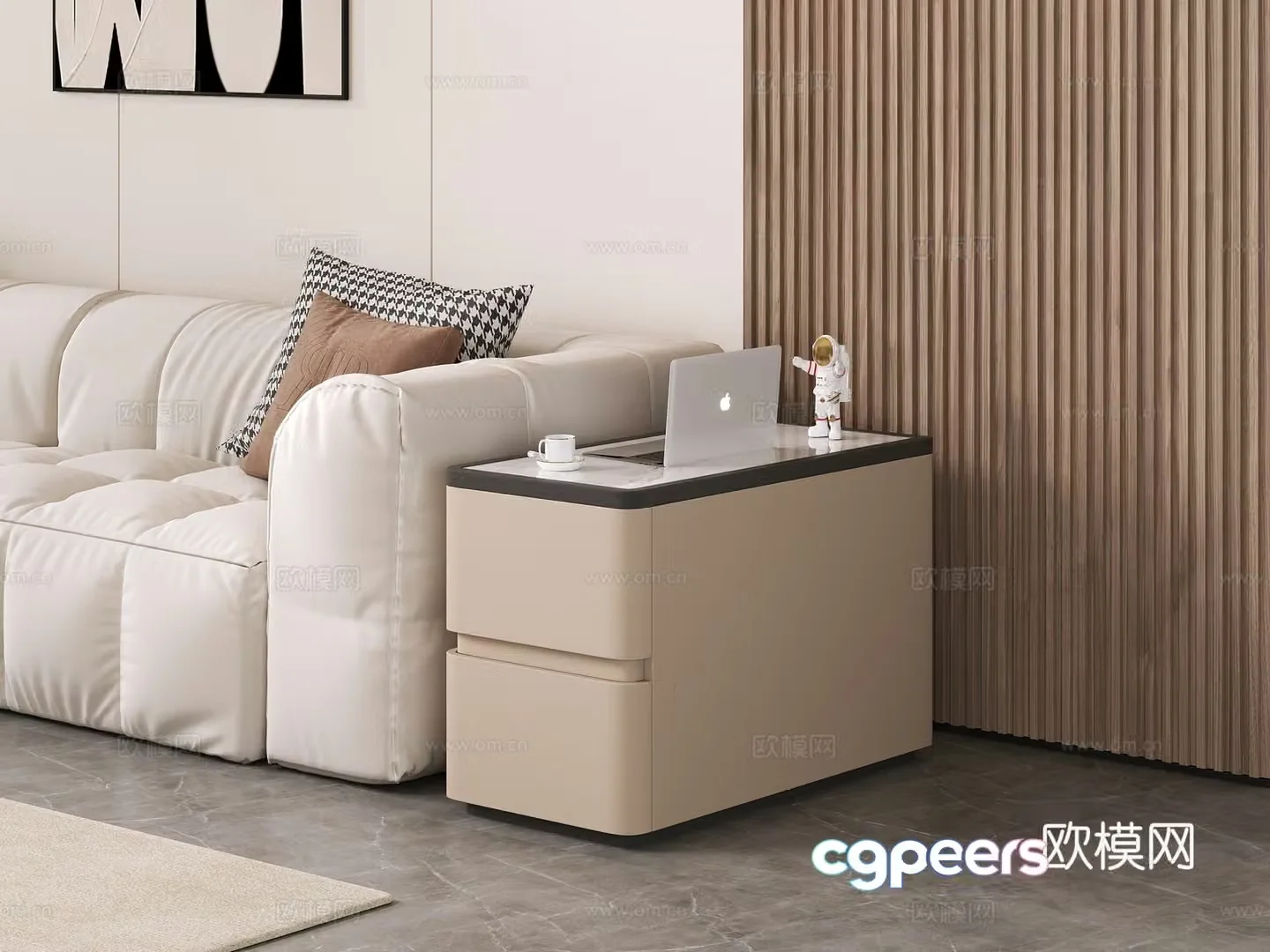 Modern sofa sideboard 3d model