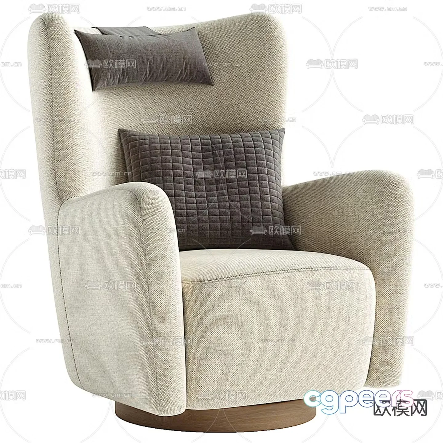 Colette leisure sofa 3d model