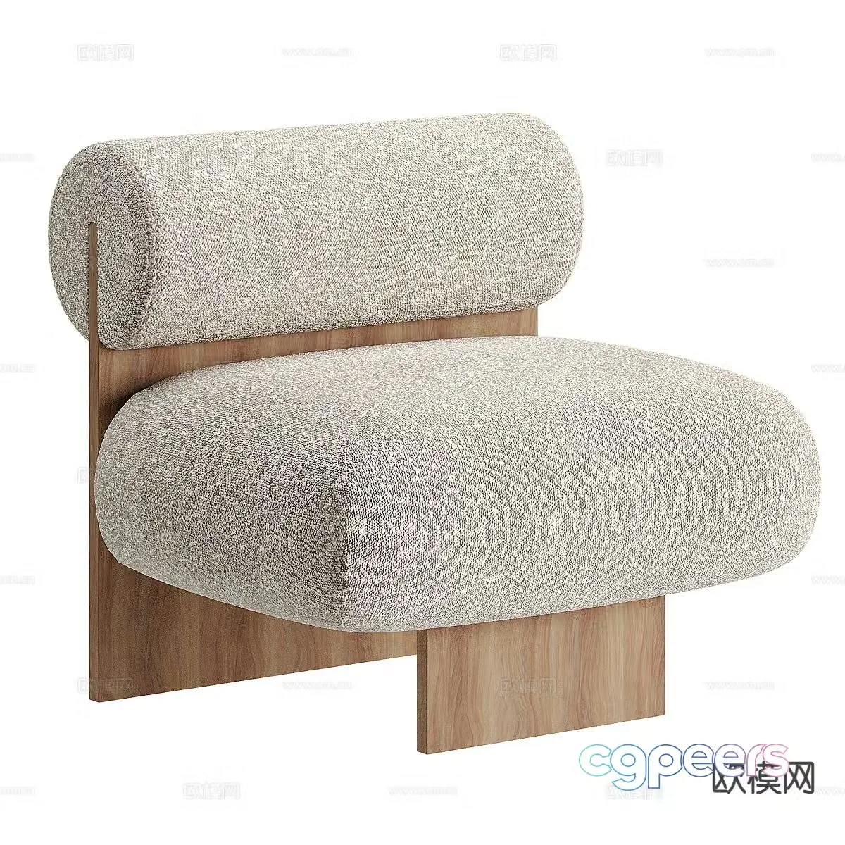Single sofa leisure sofa 3d model