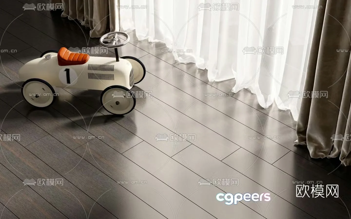Modern children’s toy car 3d model