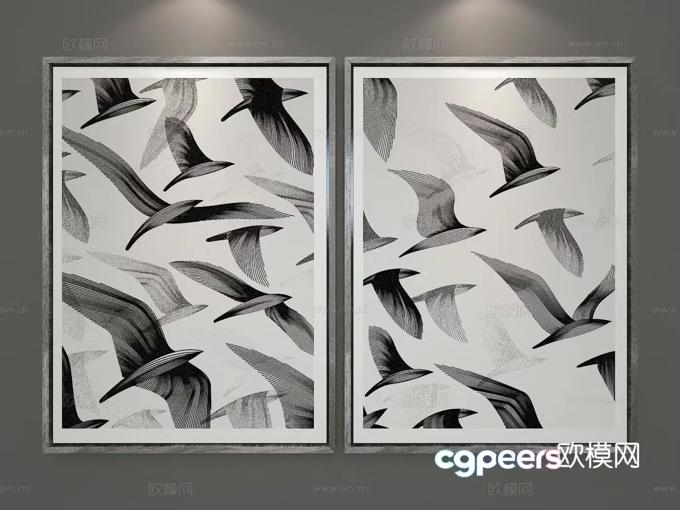 Texture painting decorative painting 3d model