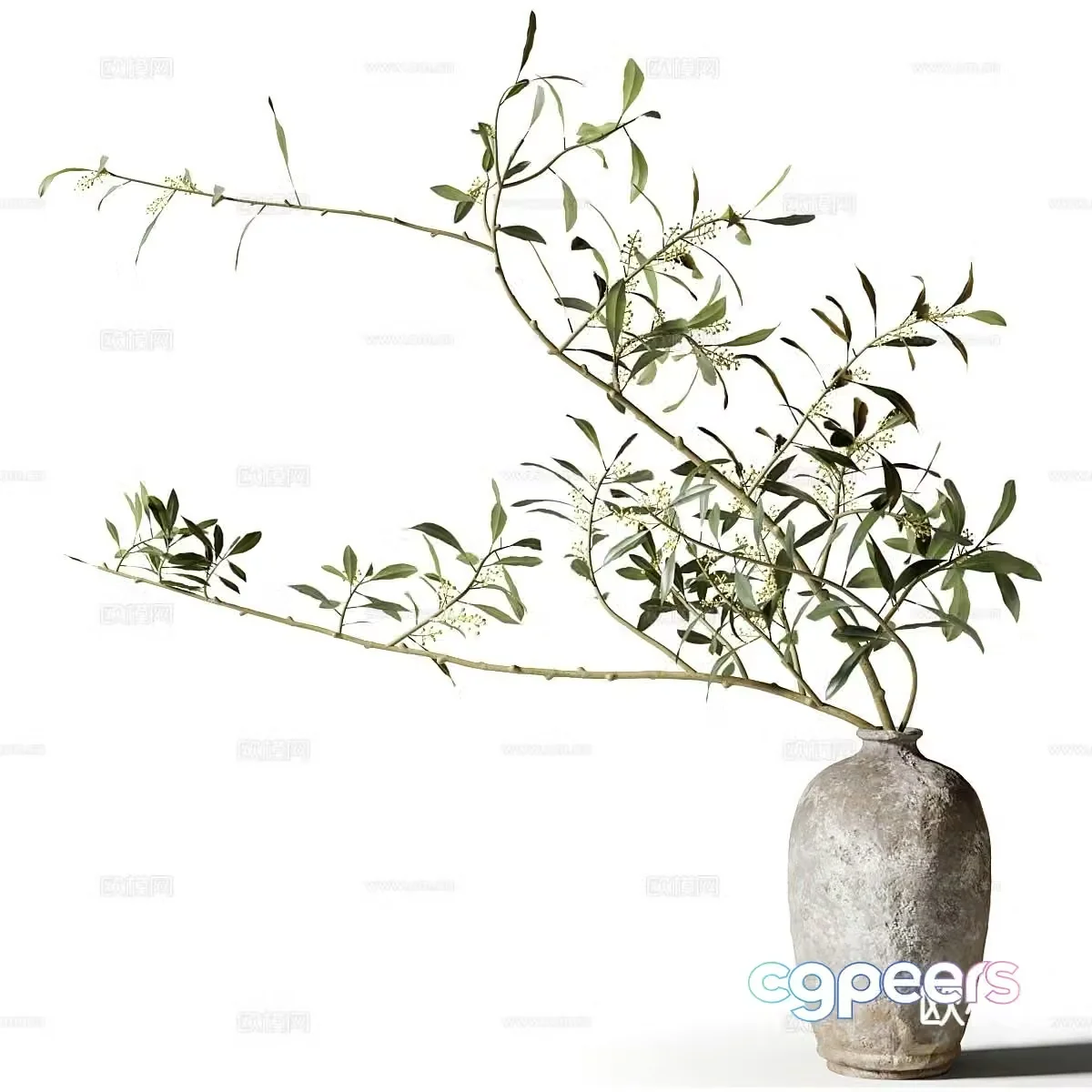 Wasabi vase flower art pot 3d model
