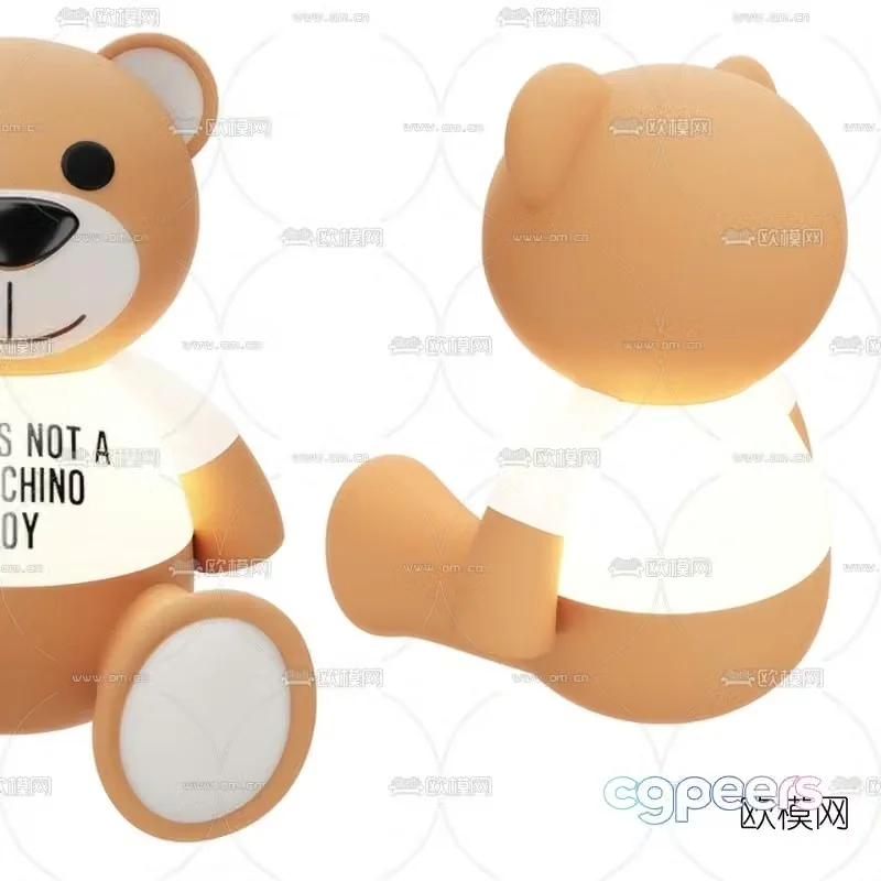Modern teddy bear 3d model