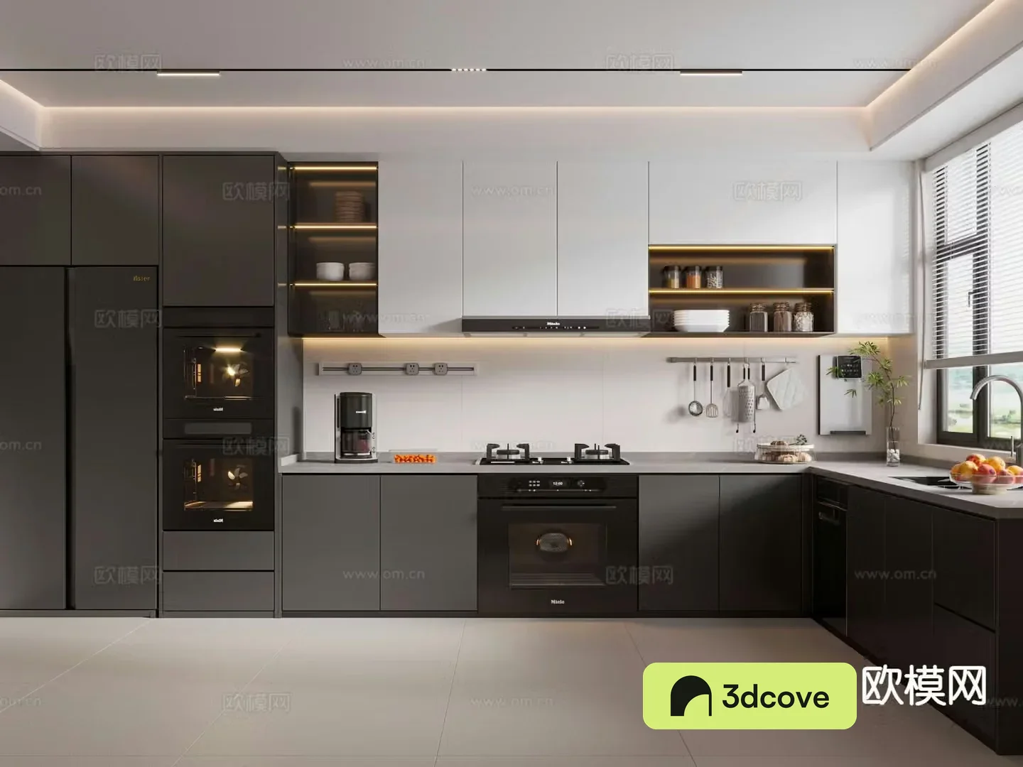 modern kitchen cabinet