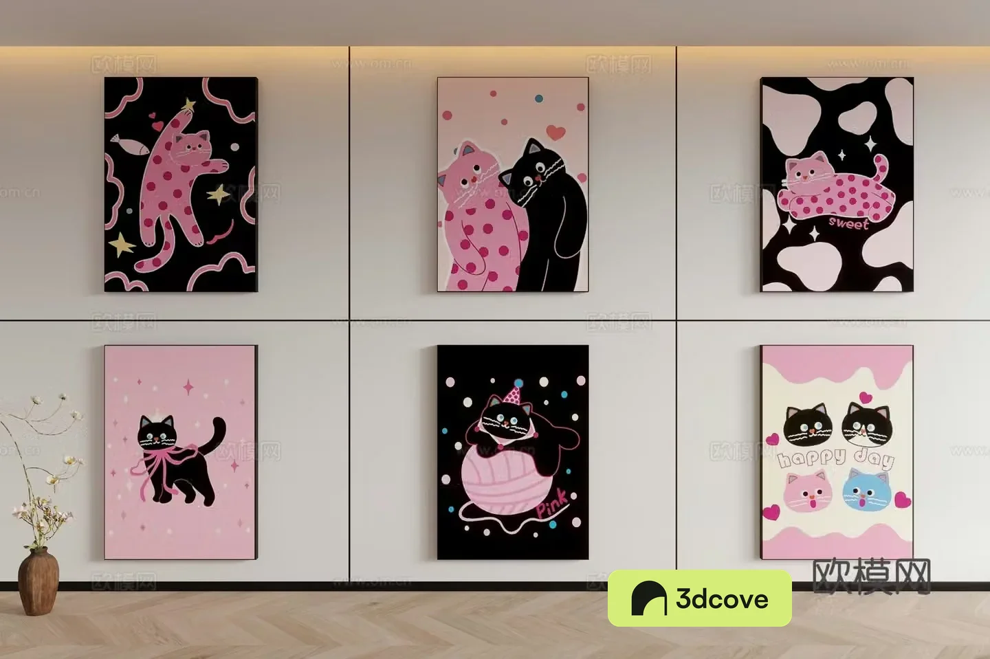 Modern minimalist abstract children’s decorative painting