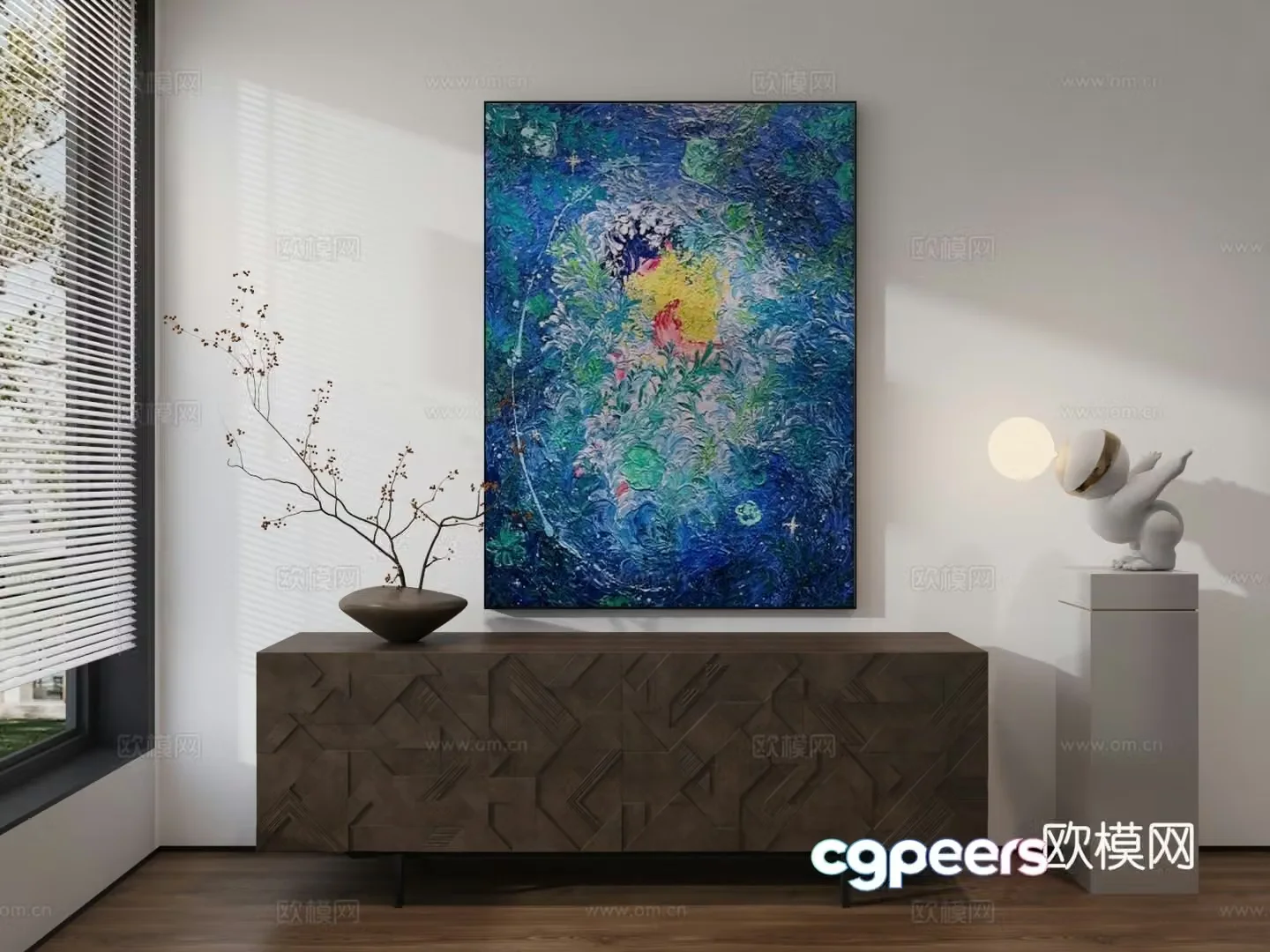 Decorative painting 3d model