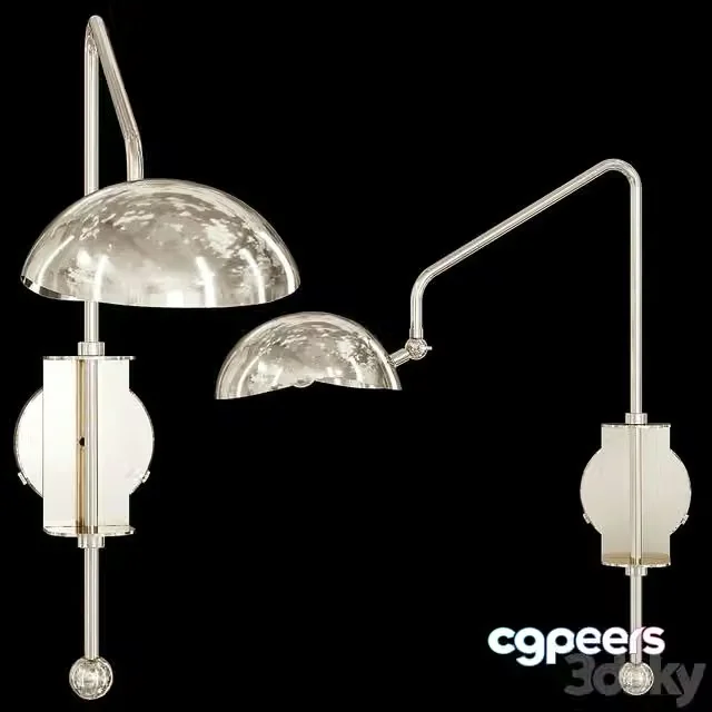 3ds Max Free – Restoration Hardware CONVESSI SCONCE 23 Nickel