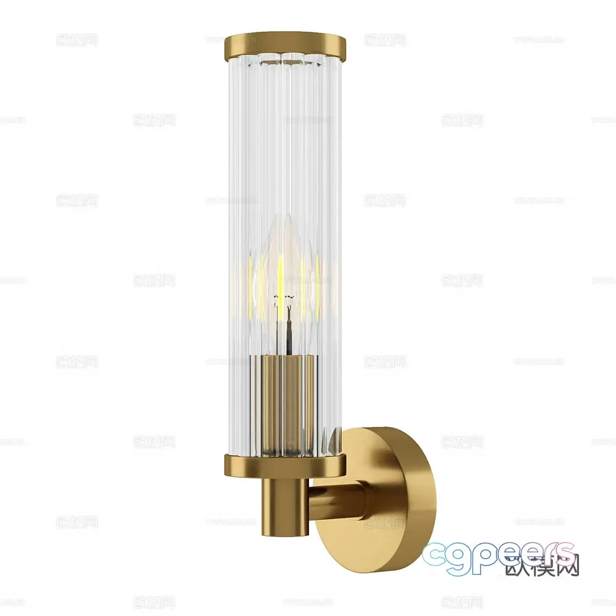 Modern simple wall lamp Wall lamp Simple wall lamp Glass wall lamp Light luxury wall lamp 3D model