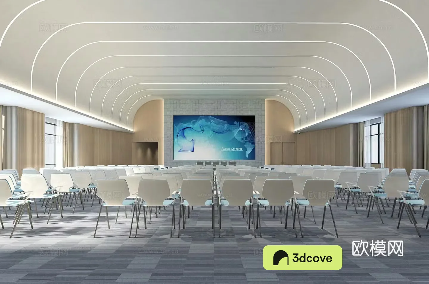 Modern conference hall large lecture hall