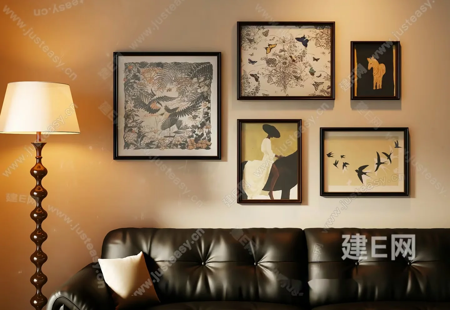 Modern Living Room 3D Model – 2222 – VRAY Render