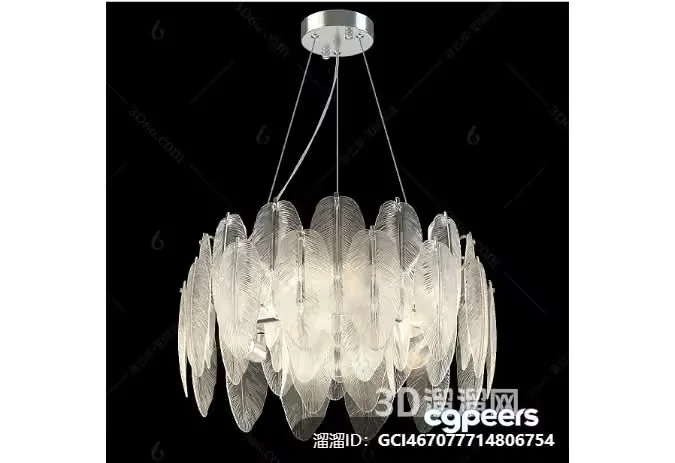 Modern Chandelier 3D Model – 15858 – VRAY Render