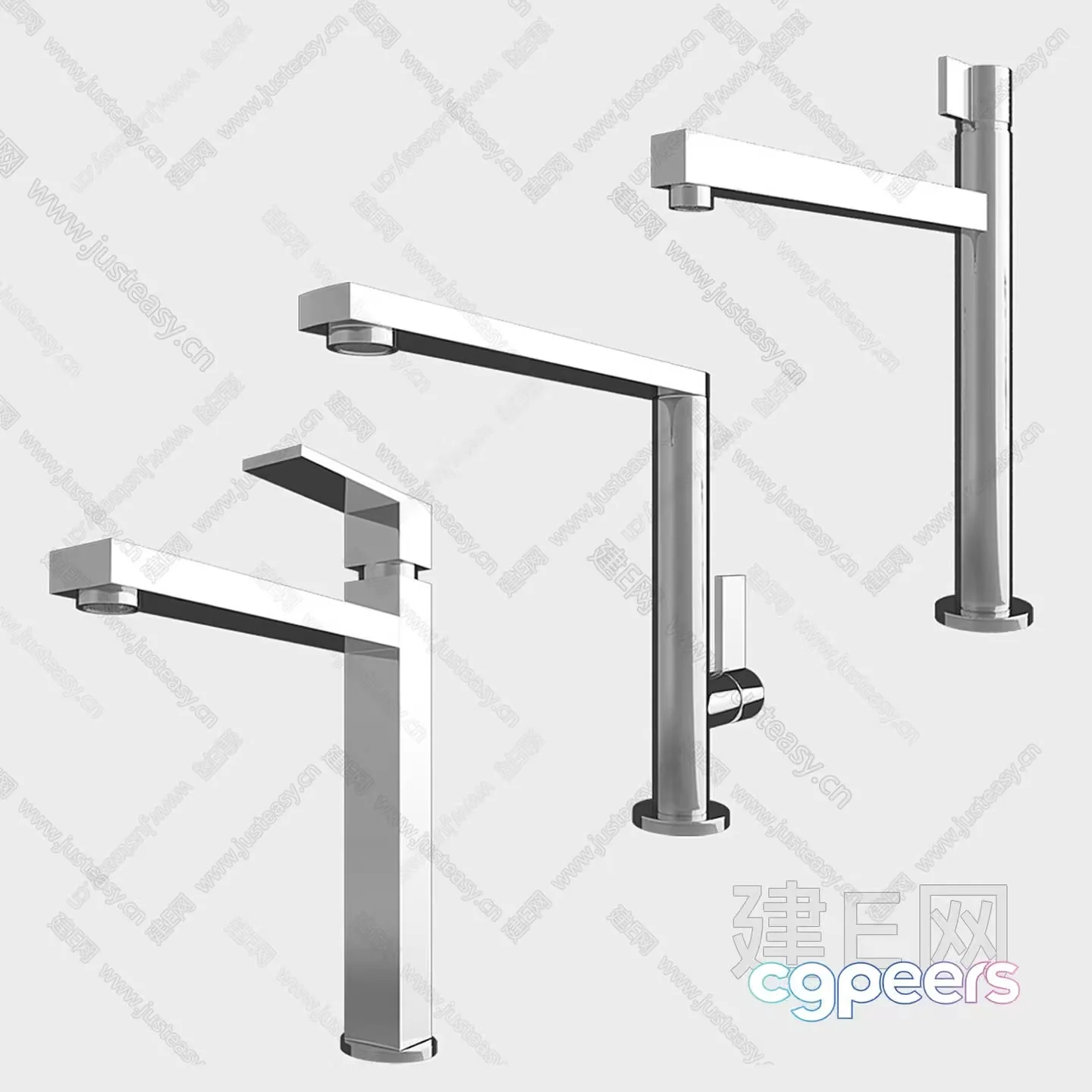 A Modern Faucet 3D Model – 17390 – VRAY Render