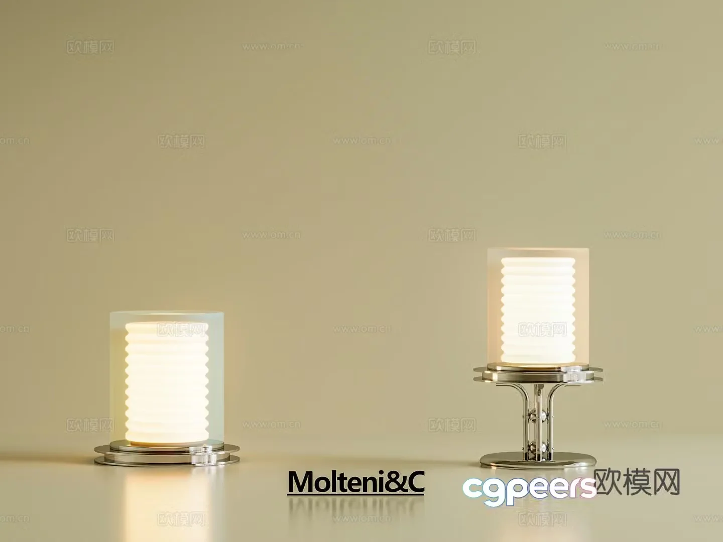 Bauhaus creative desk lamp Italian metal desk lamp Modern simple metal desk lamp Bedside table 3D model