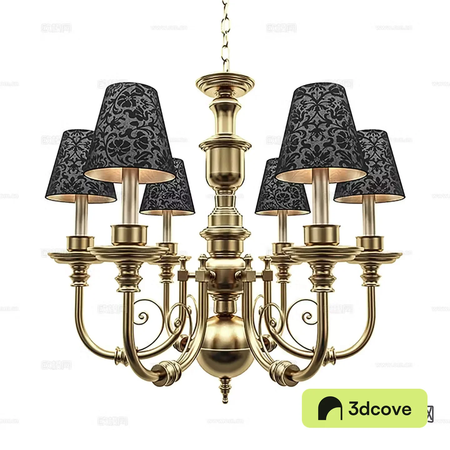 American chandelier multi-head chandelier