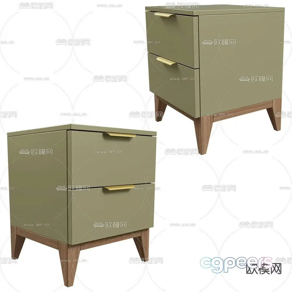 Mister modern bedside table 3d model