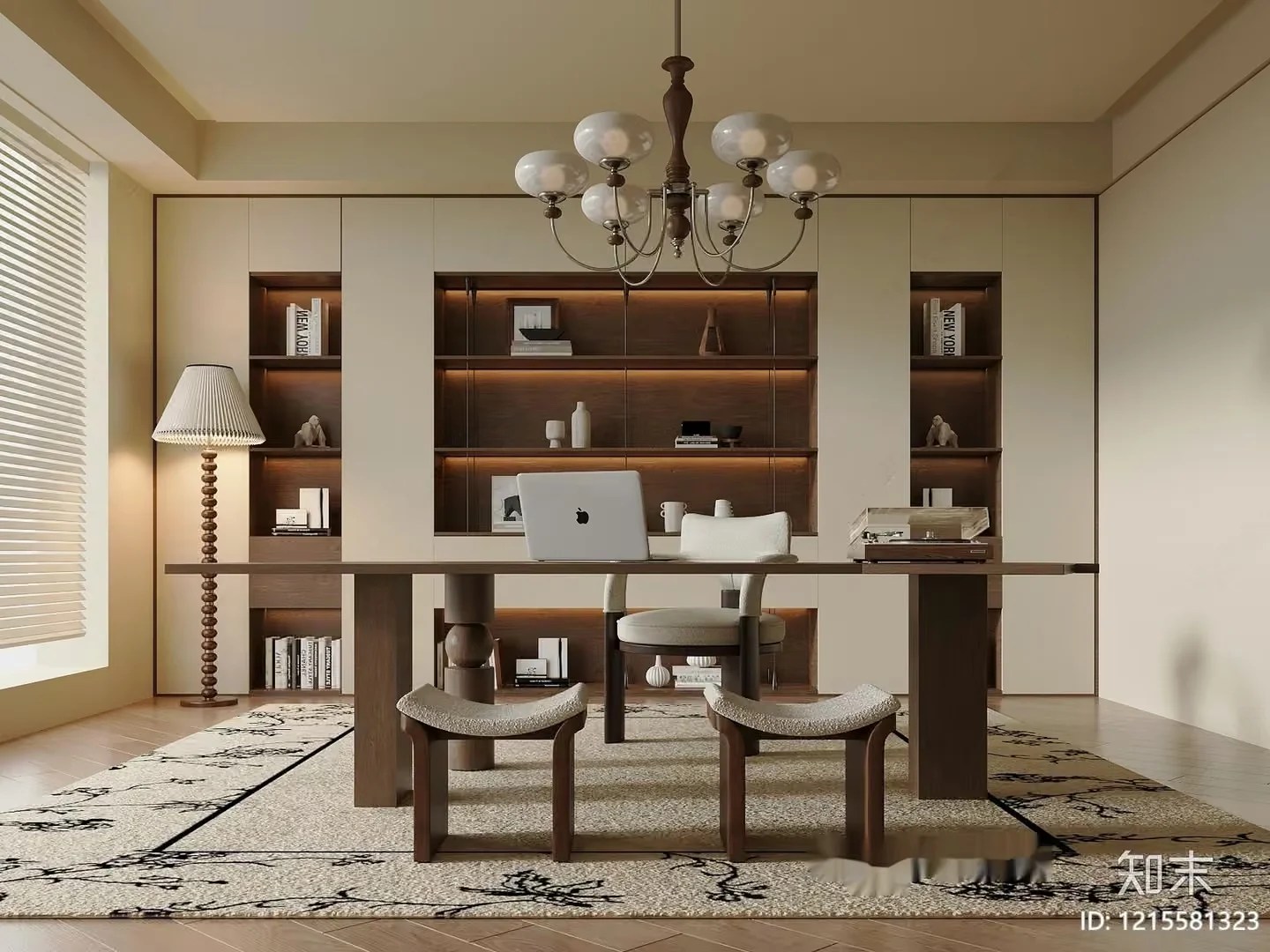 Modern Home Office 3D Model – 11944 – VRAY Render