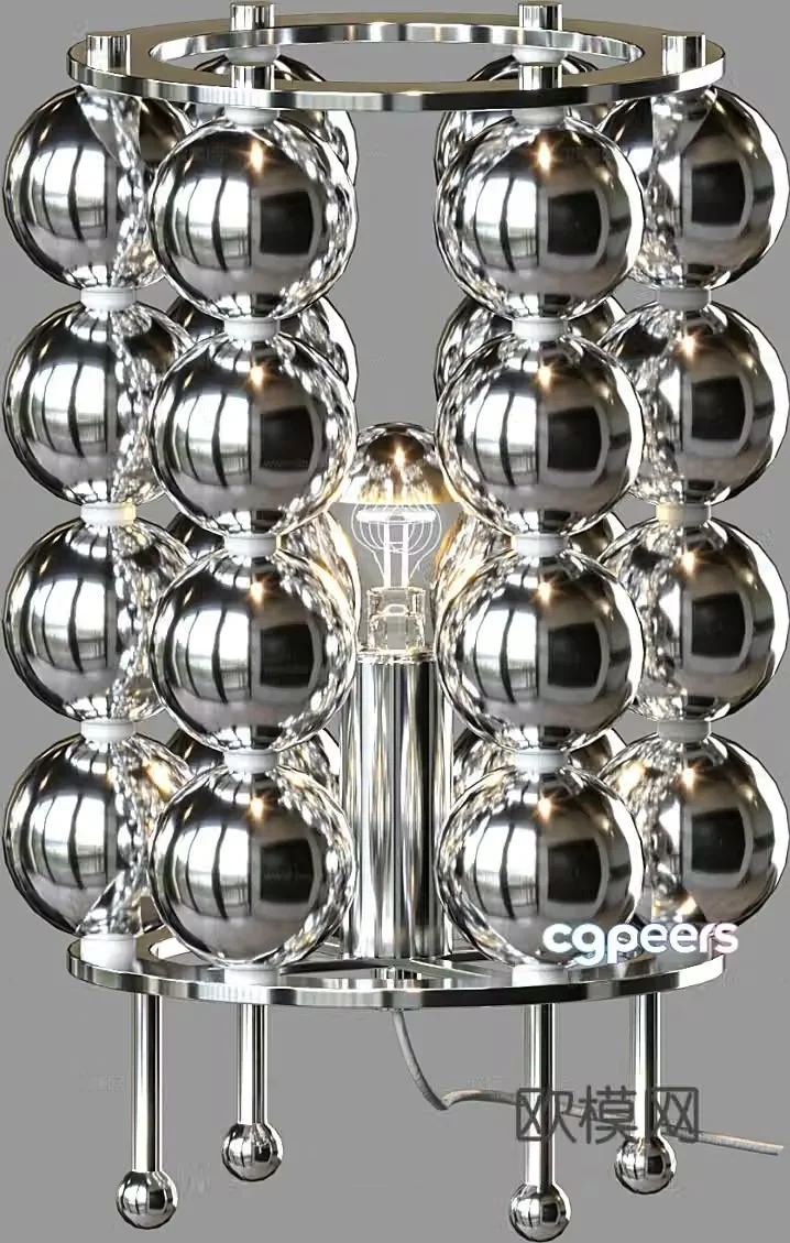 Light luxury table lamp 3D model