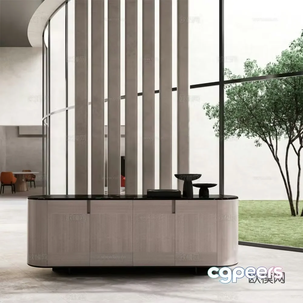 CPRN HOMOOD Italian sideboard Dining cabinet 3D model