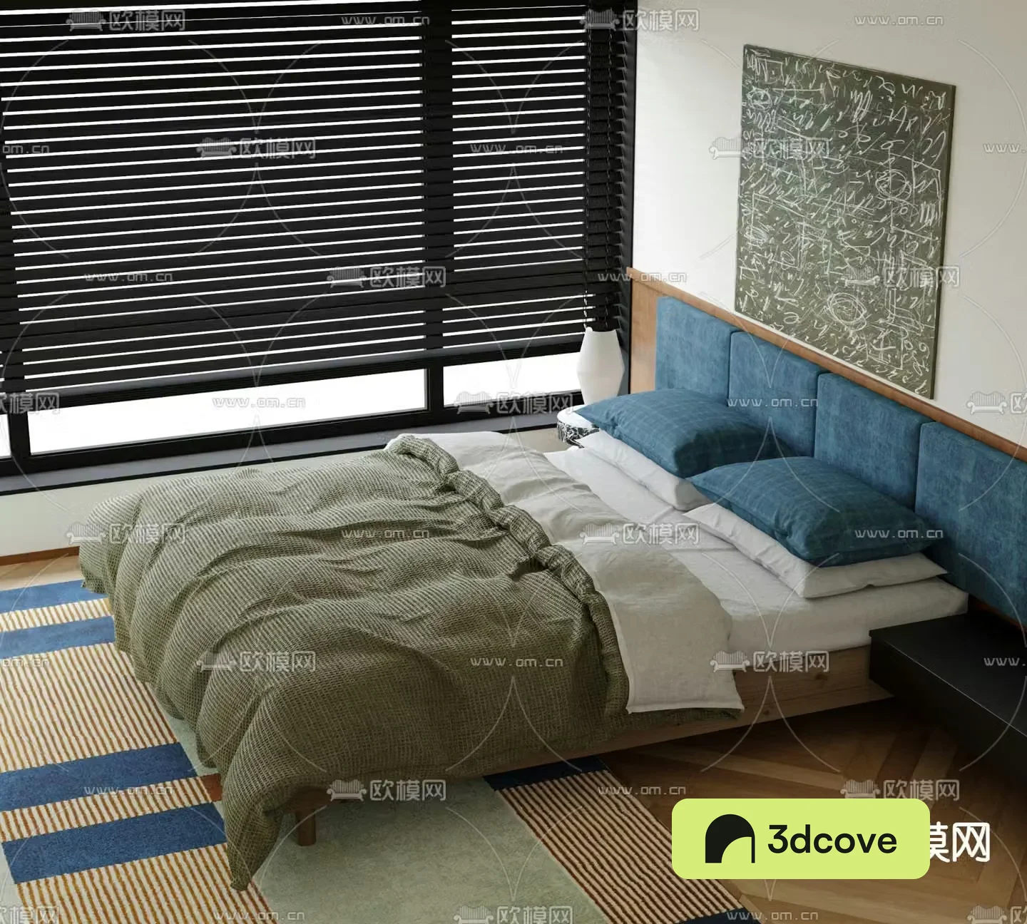 Medieval style double bed