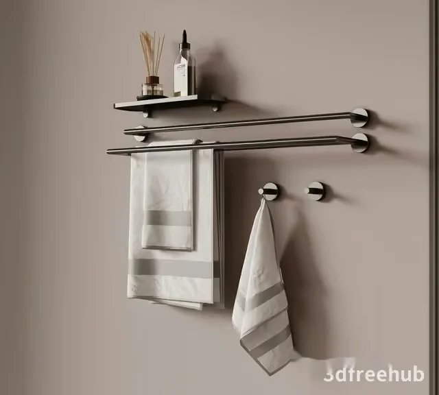 Modern Bathroom Fixtures 3D Model – 23476 – VRAY Render