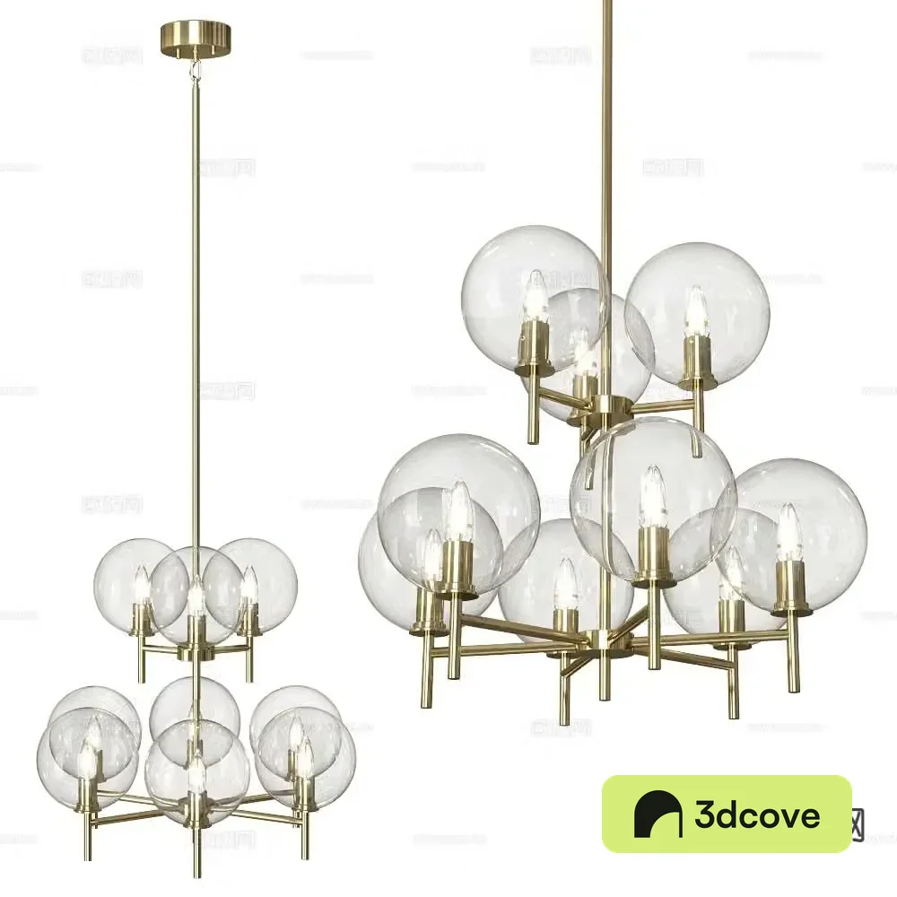 Markslojd glass chandelier