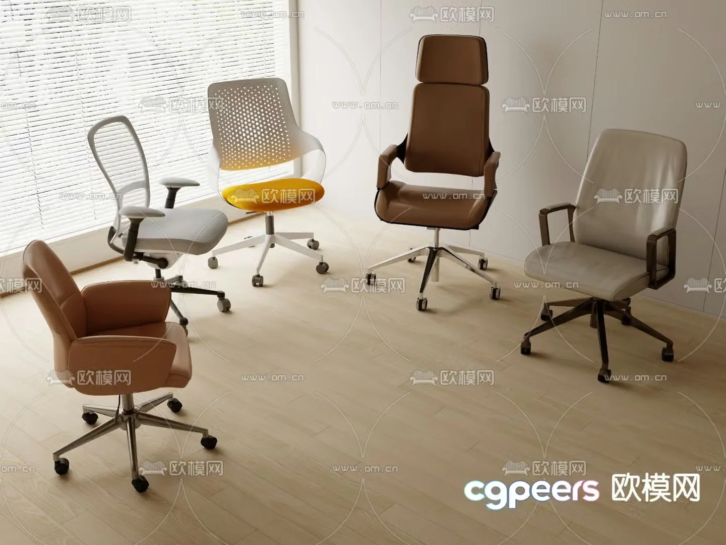 Modern office chair 3d model