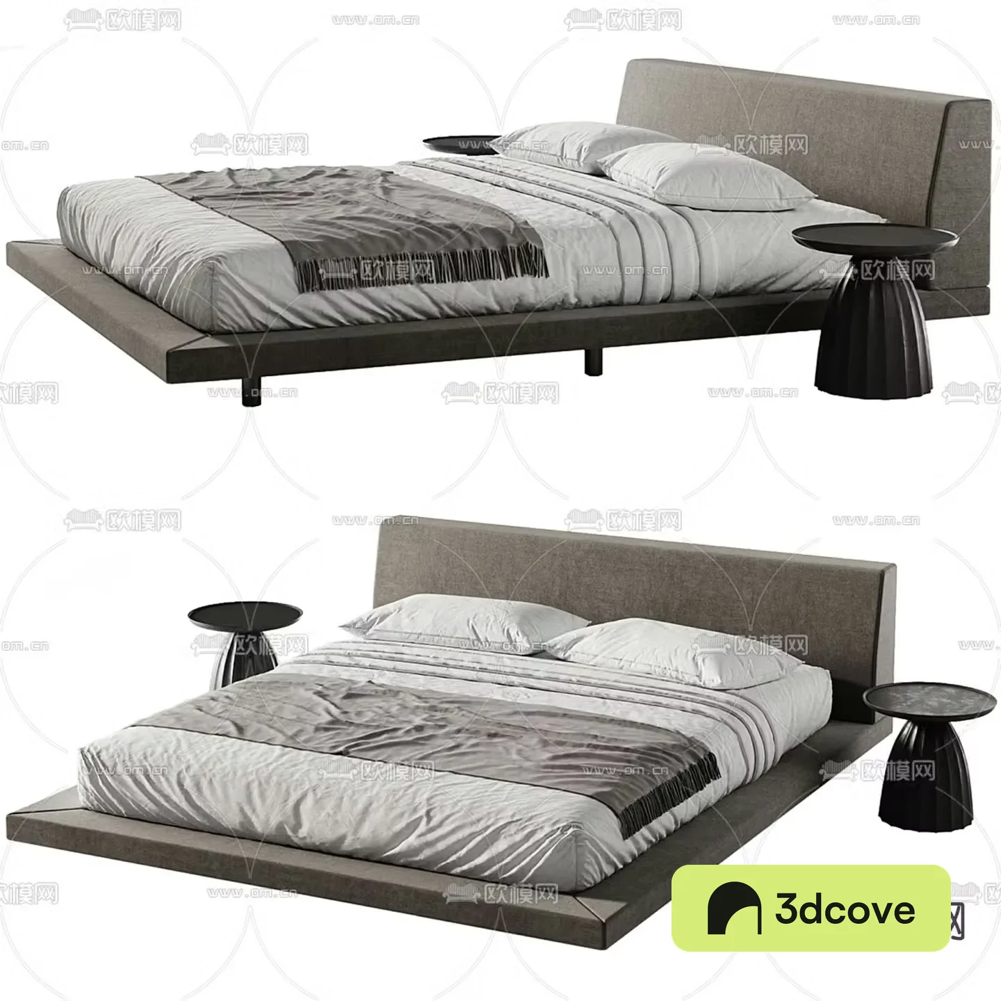 MODLOFT modern double bed