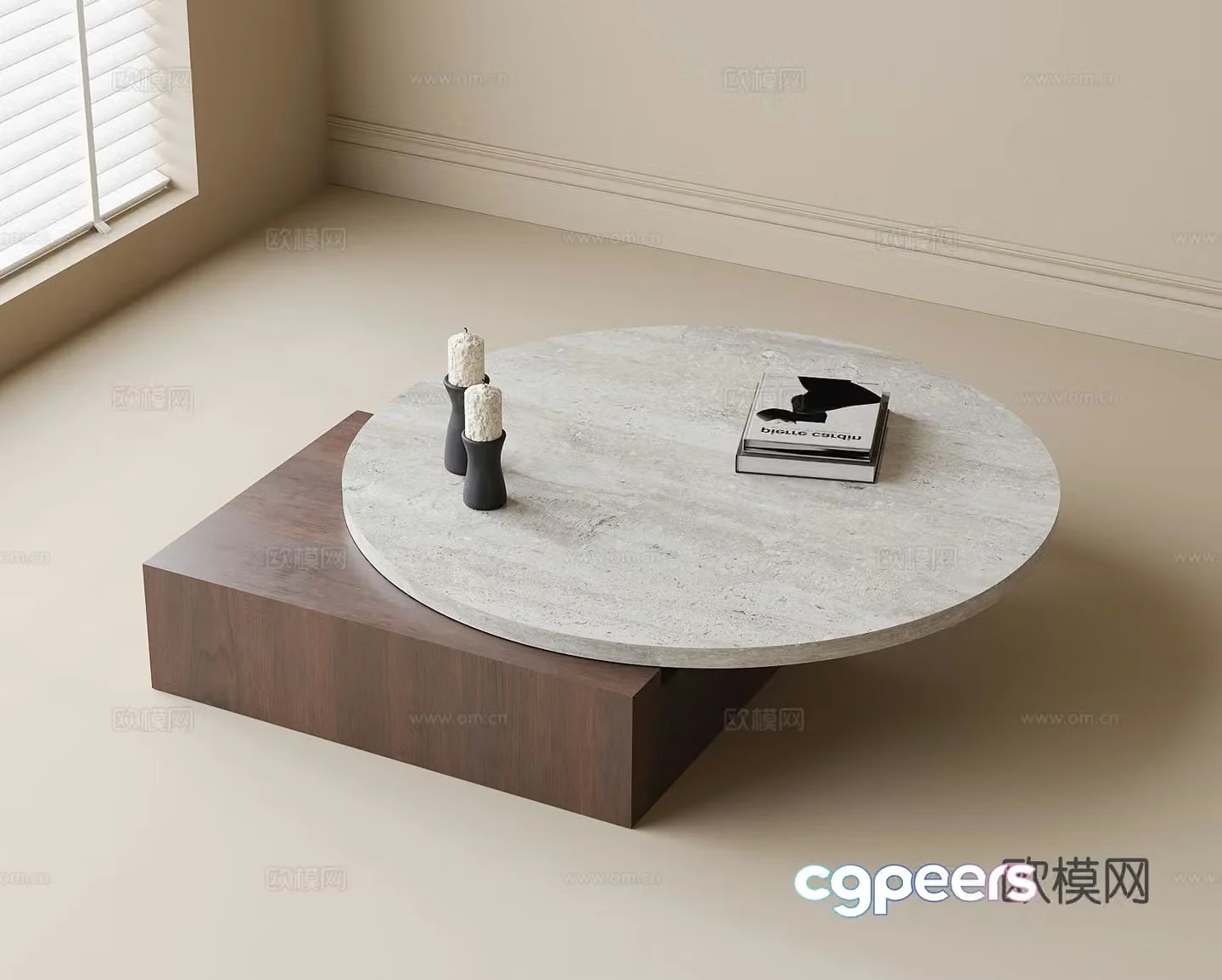 Medieval style coffee table 3D model
