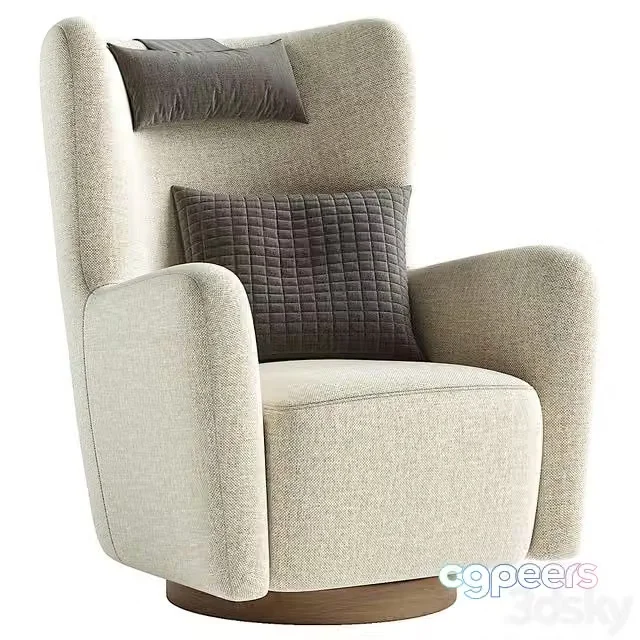3ds Max Free – colette swivel armchair