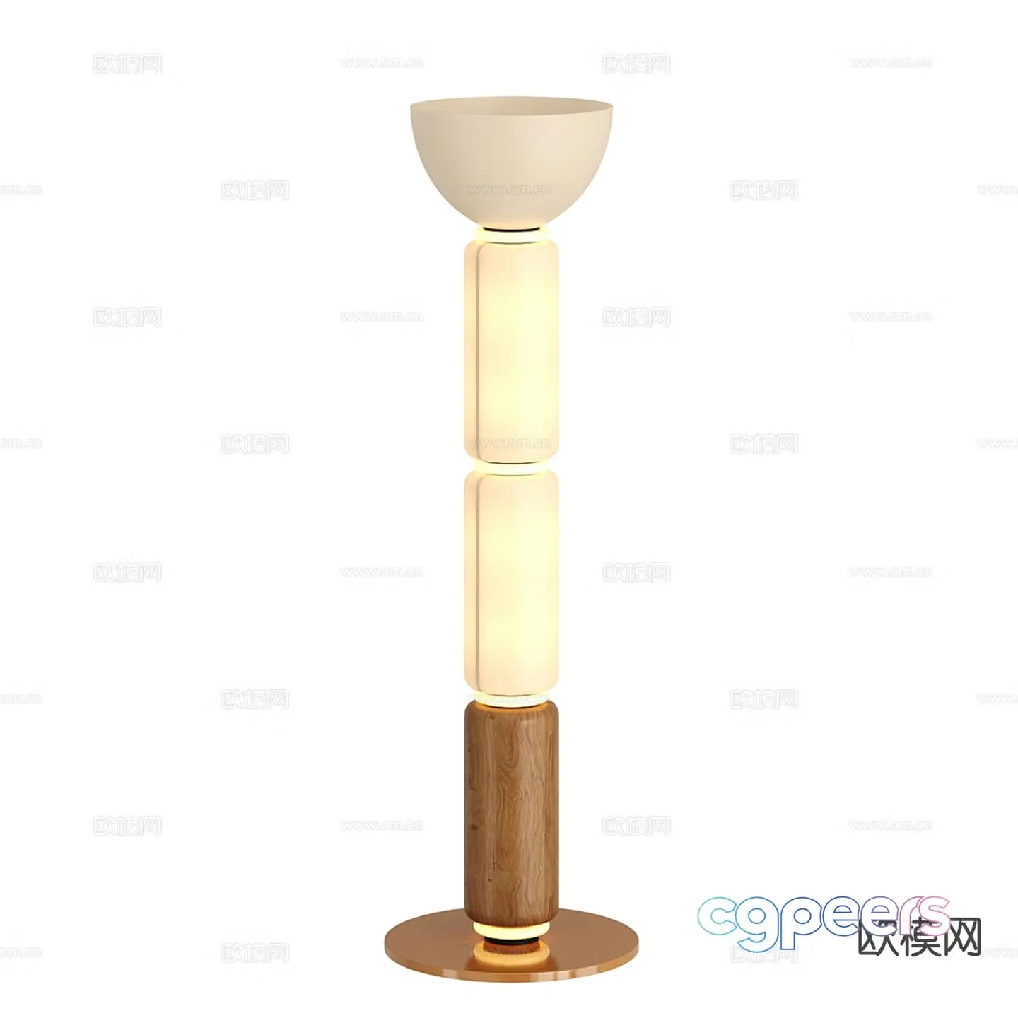 Light luxury floor lamp 3D model
